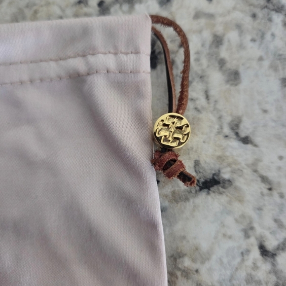 Tory Burch Glasses Case with Gold Logo